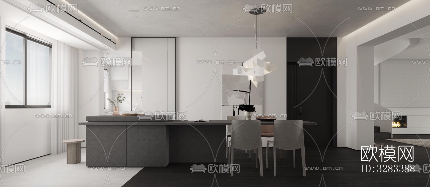 现代别墅效果图下载（渲染图8）