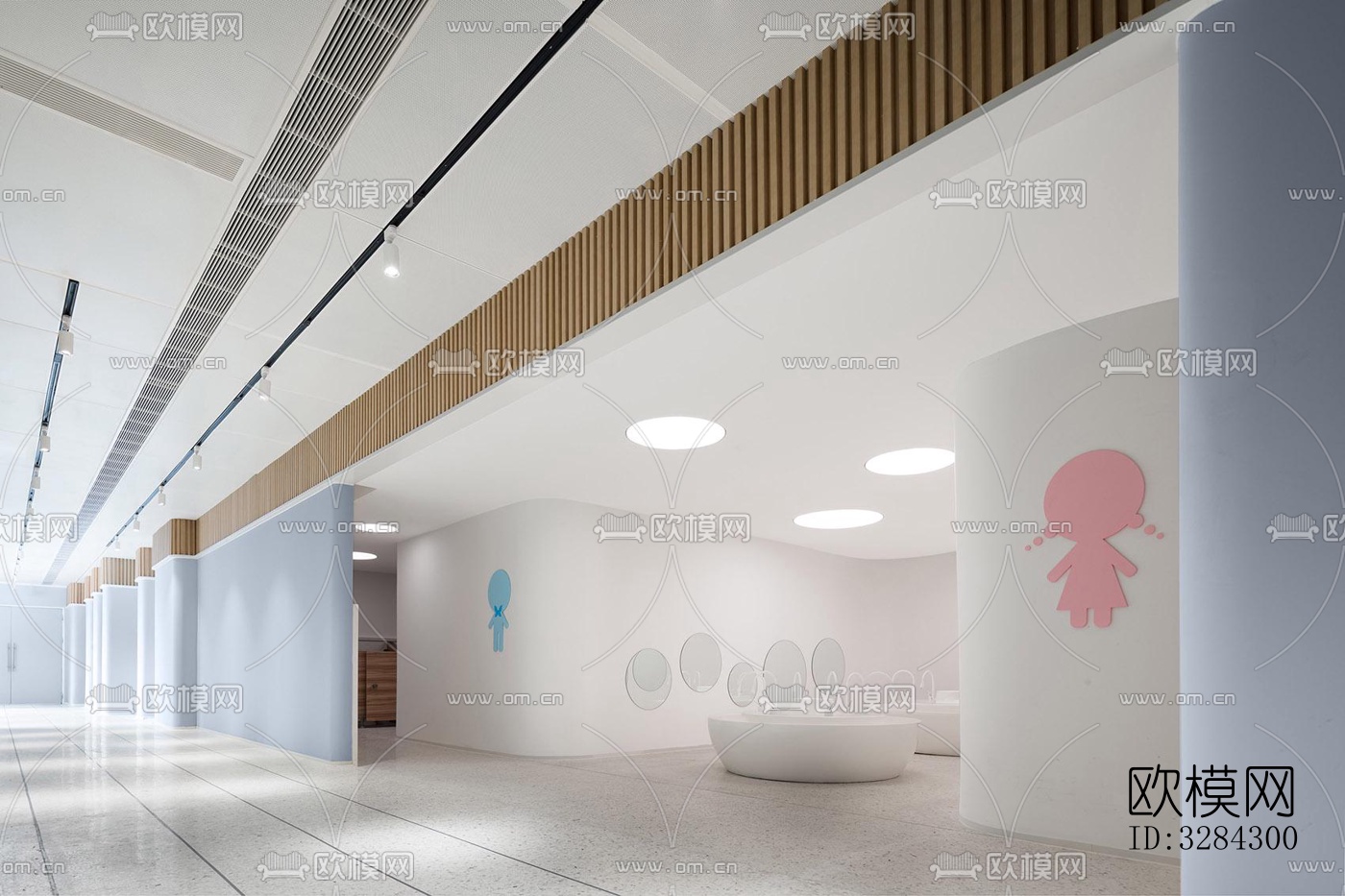 现代幼儿园效果图下载（渲染图6）