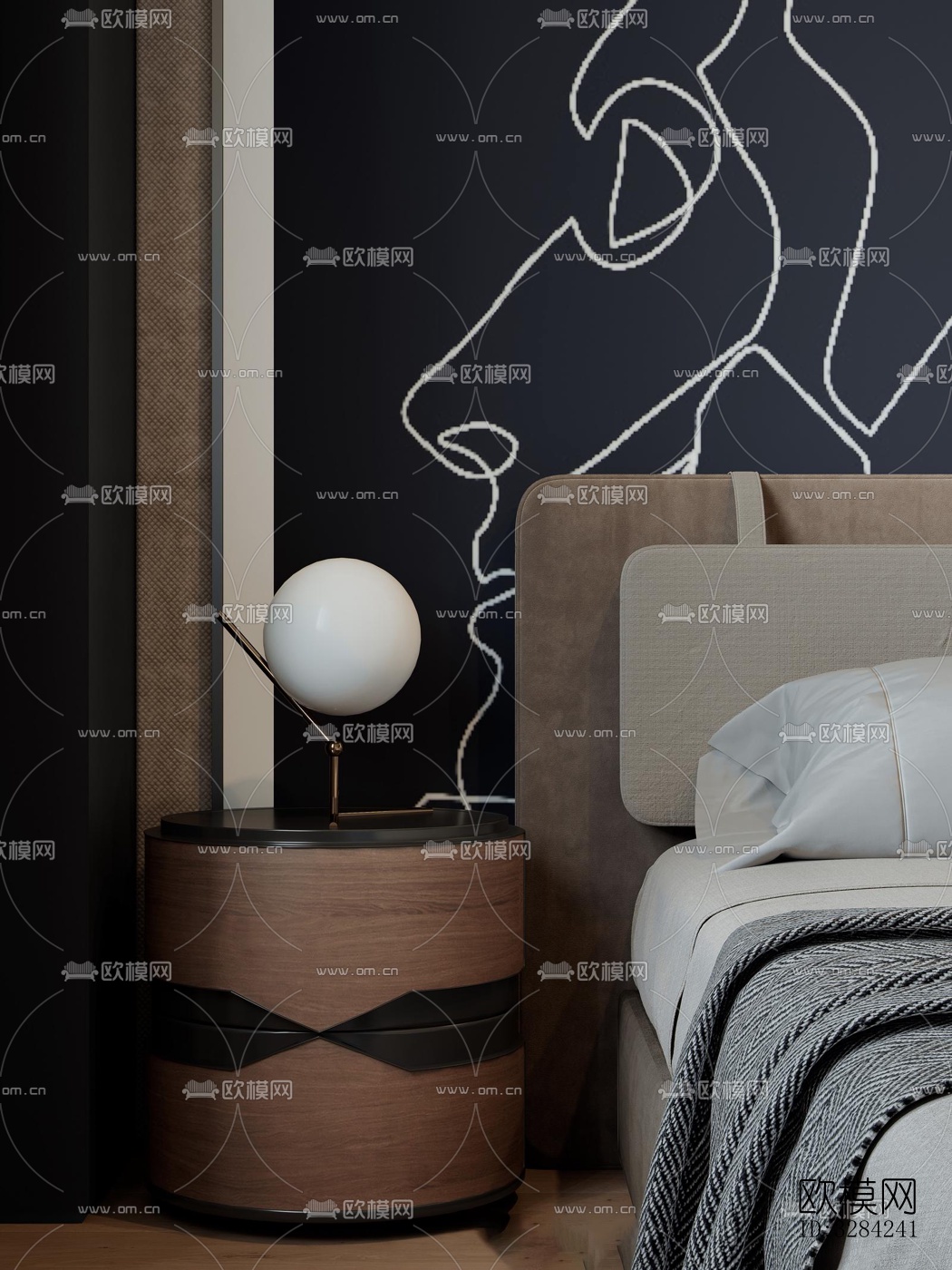 现代客餐厅效果图下载（渲染图3）