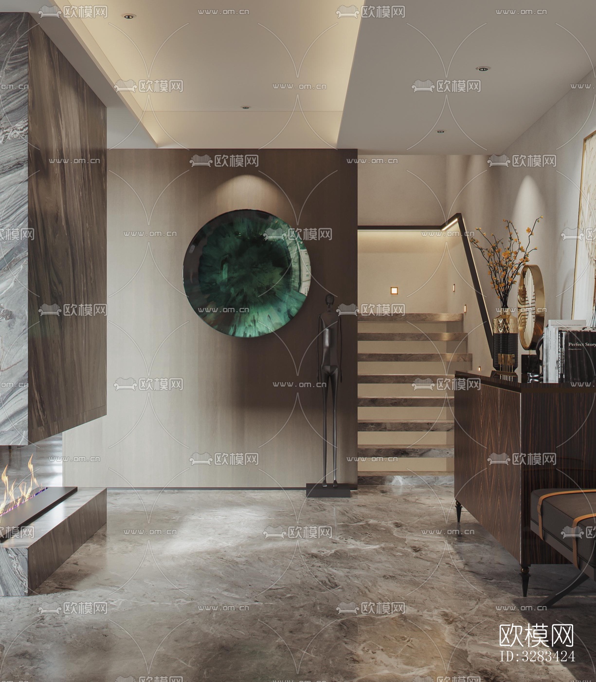 现代别墅效果图下载（渲染图16）