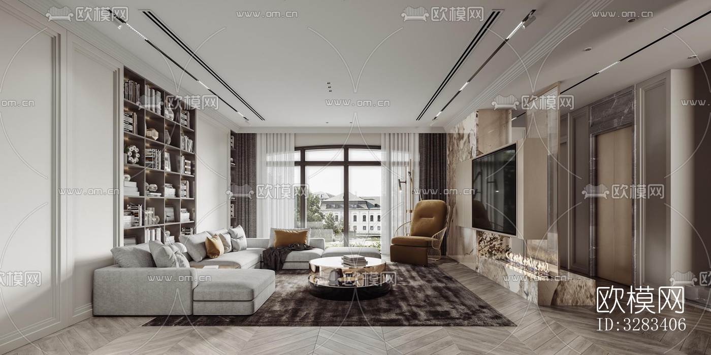 现代别墅效果图下载（渲染图10）