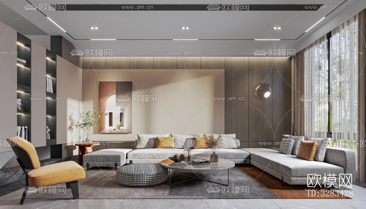 现代别墅效果图下载（渲染图2）