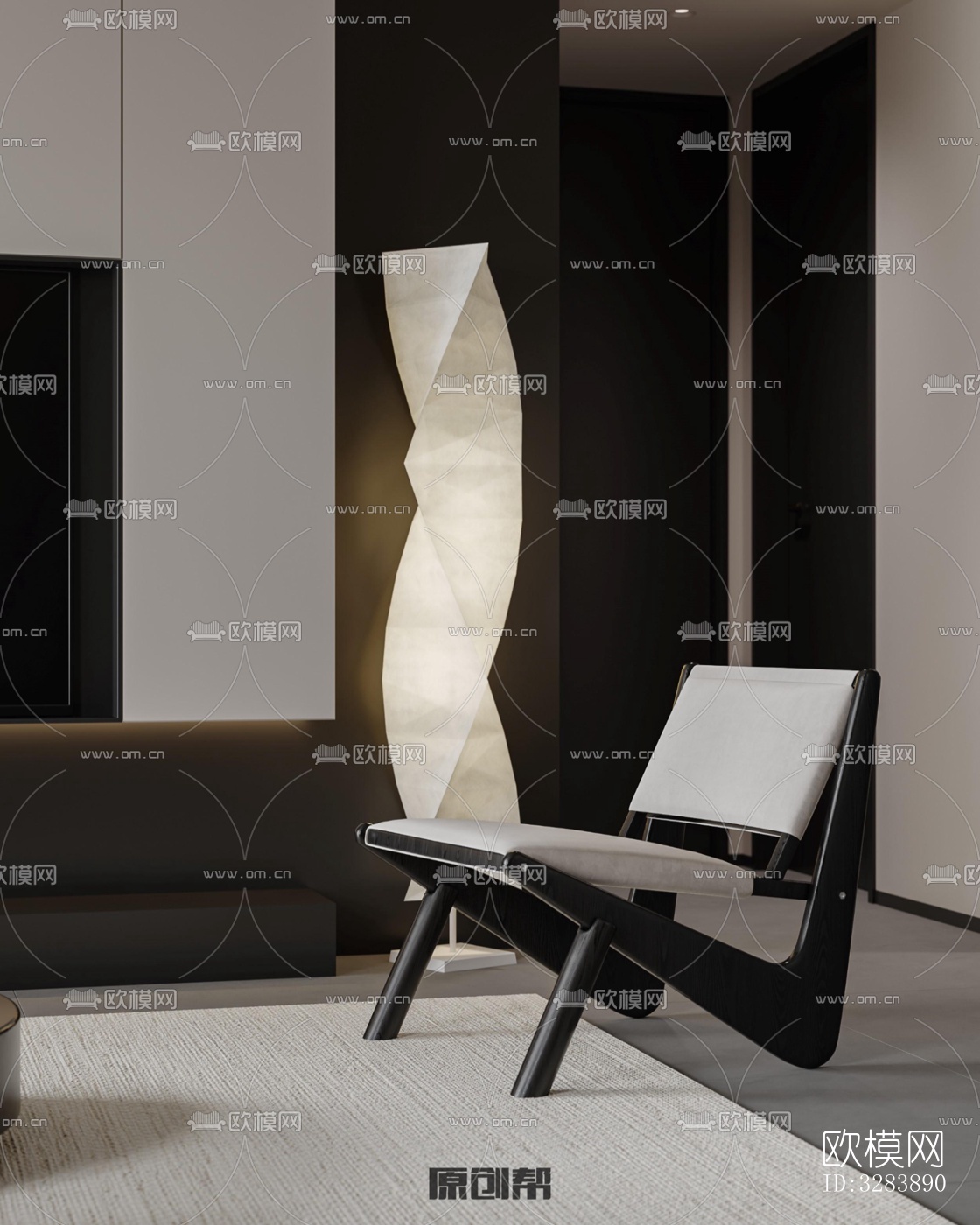 现代客餐厅效果图下载（渲染图4）