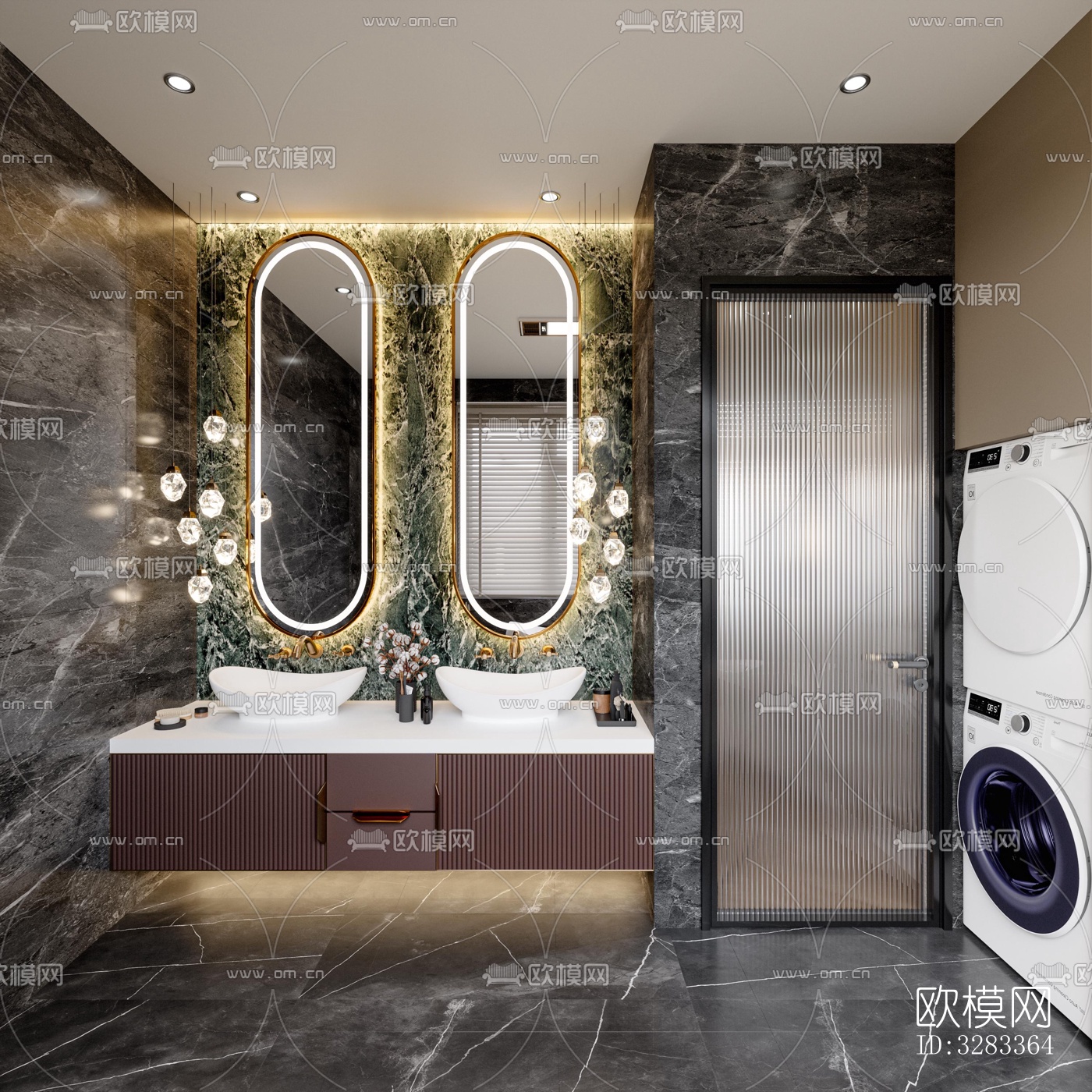 后现代别墅效果图下载（渲染图14）