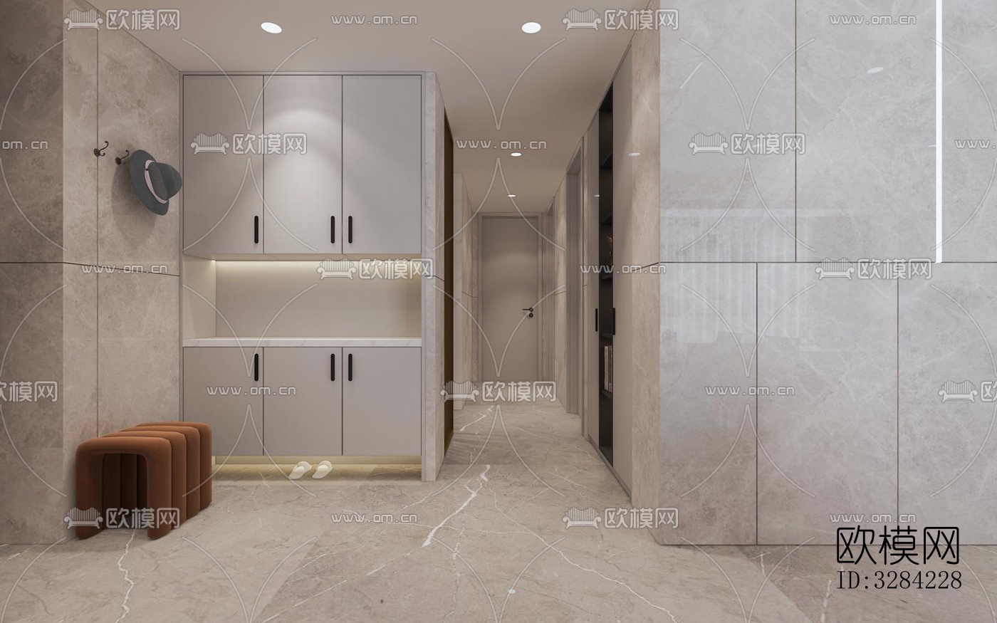 现代客餐厅效果图下载（渲染图7）