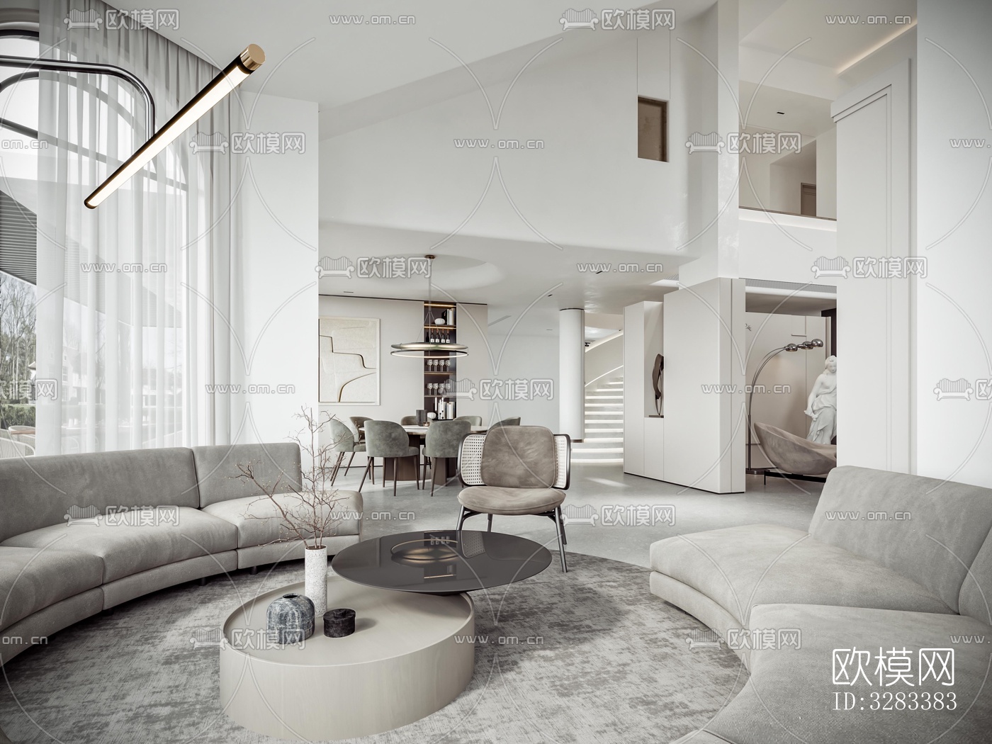 现代别墅效果图下载（渲染图13）