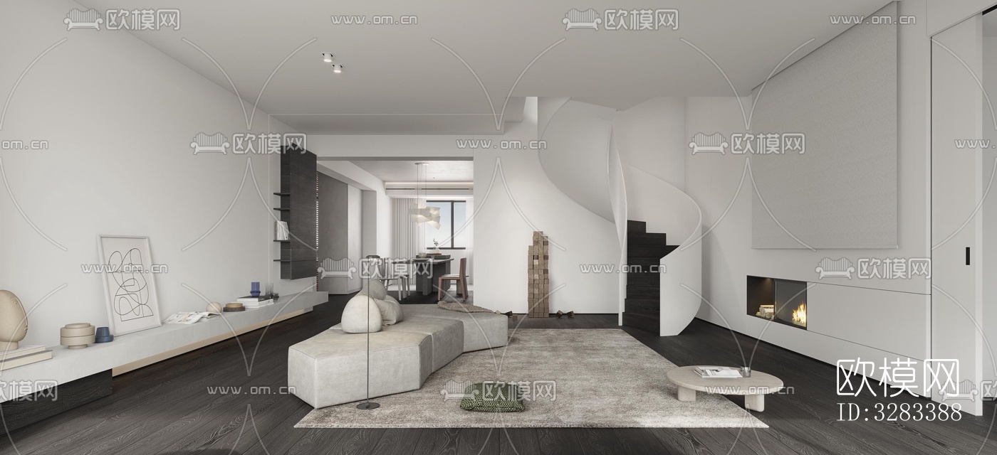 现代别墅效果图下载（渲染图3）