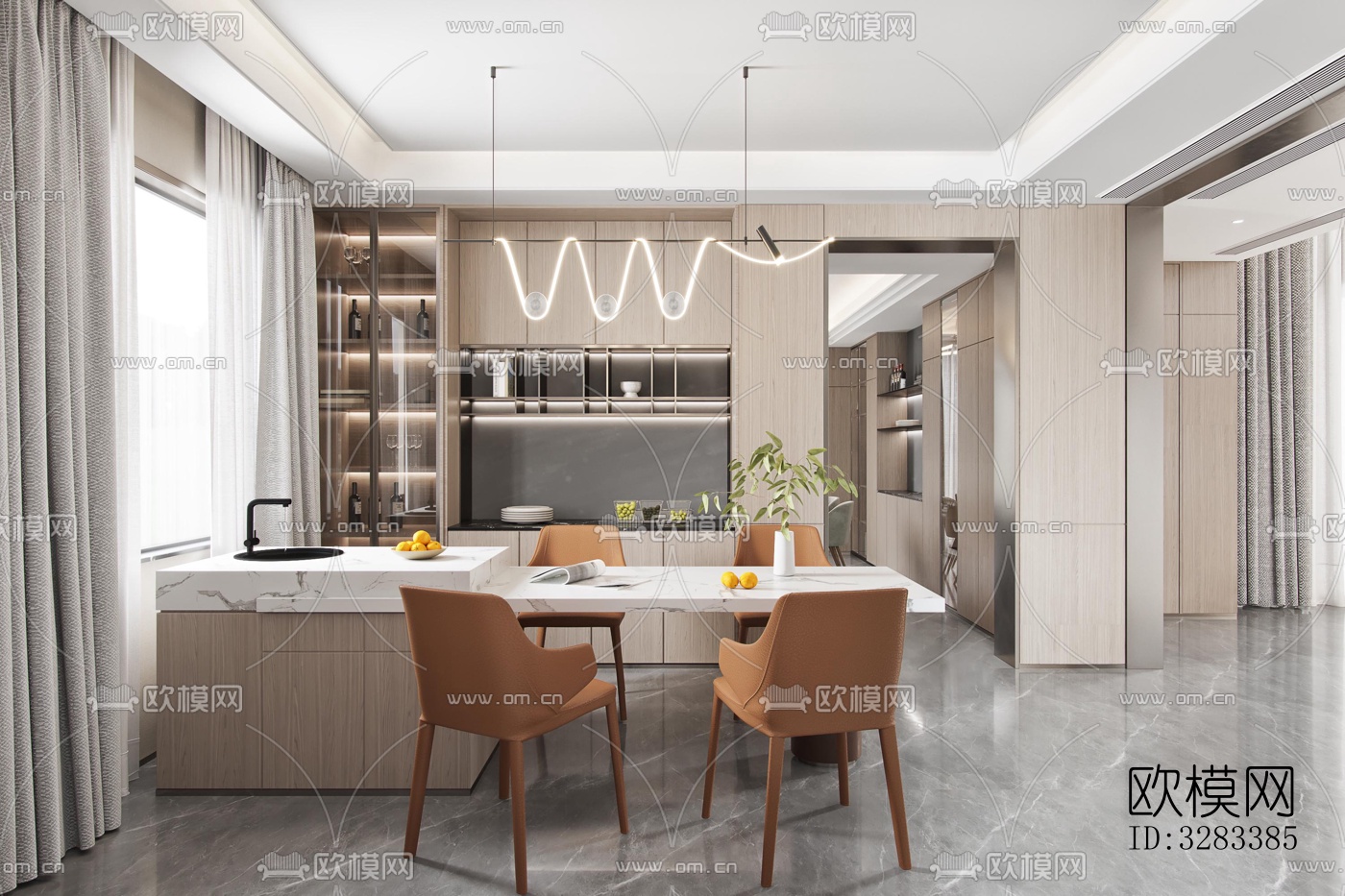 现代别墅效果图下载（渲染图7）