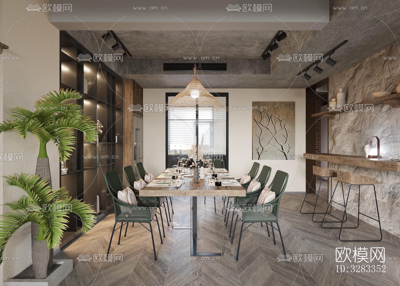 东南亚别墅效果图下载（渲染图6）