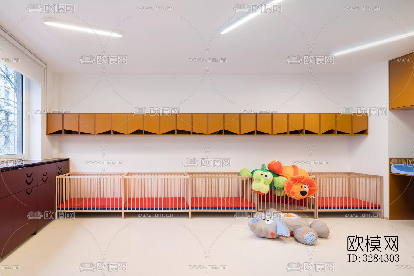 现代幼儿园效果图下载（渲染图4）