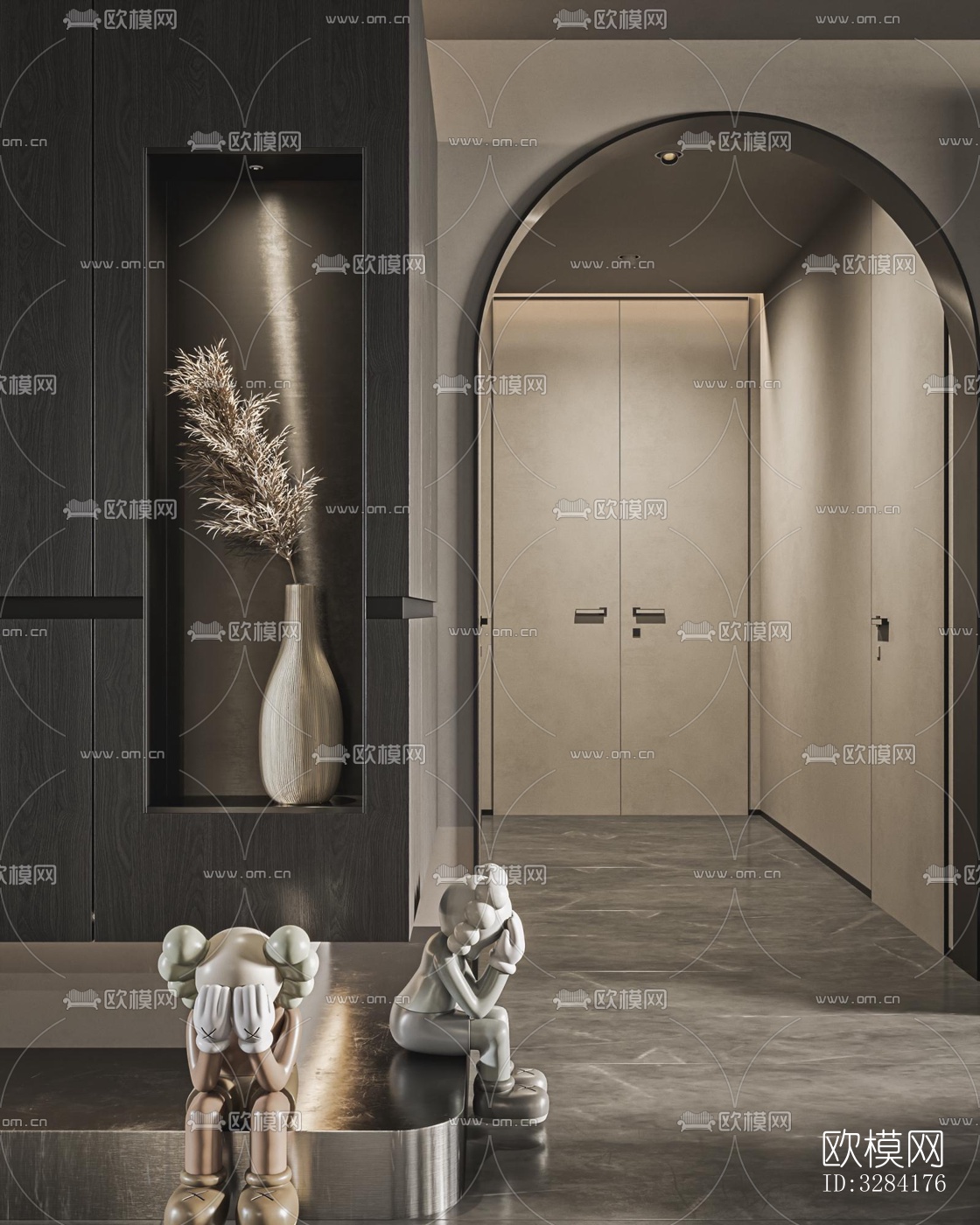 现代客餐厅效果图下载（渲染图6）