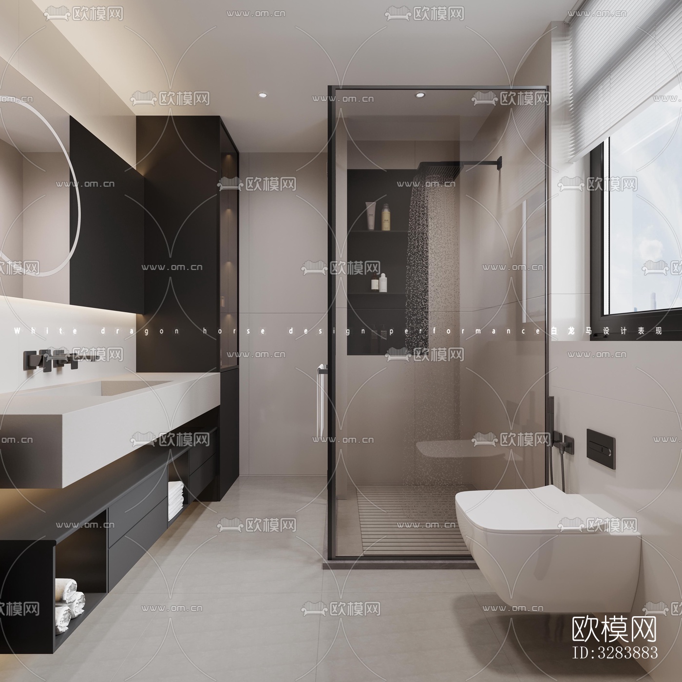 现代客餐厅效果图下载（渲染图8）