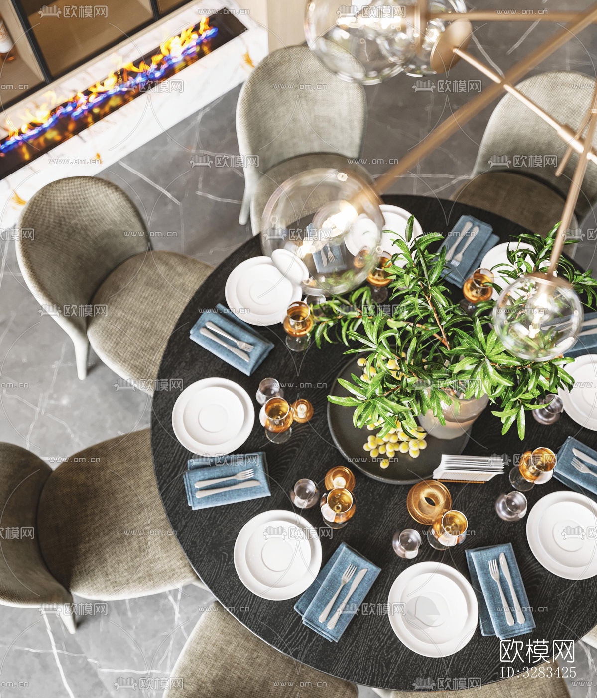 现代别墅效果图下载（渲染图12）