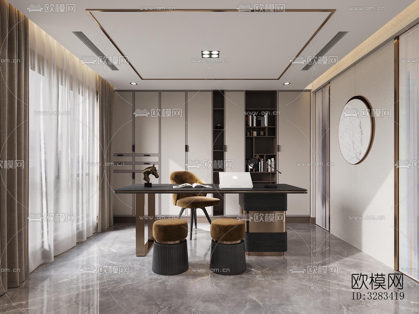 现代别墅效果图下载（渲染图8）