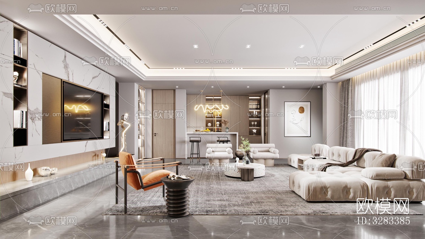 现代别墅效果图下载（渲染图5）