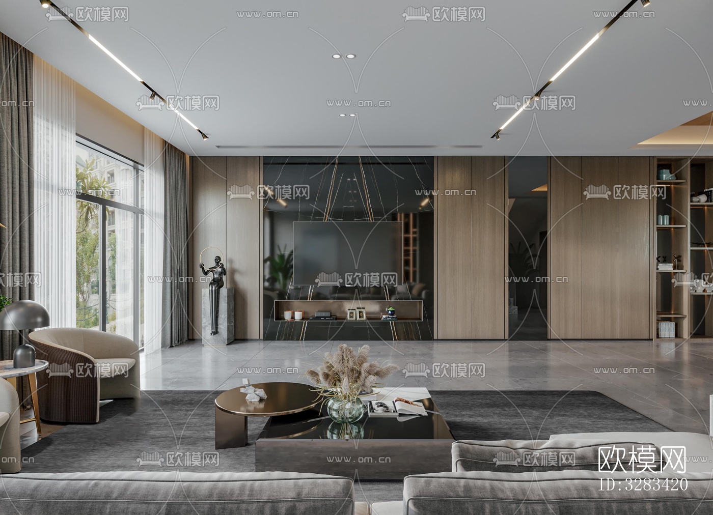 现代别墅效果图下载（渲染图5）