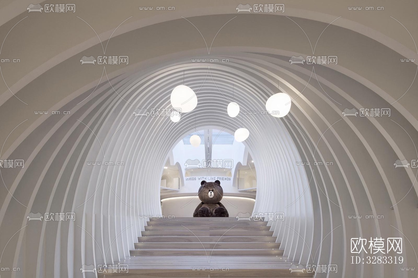 现代儿童游乐效果图下载（渲染图4）