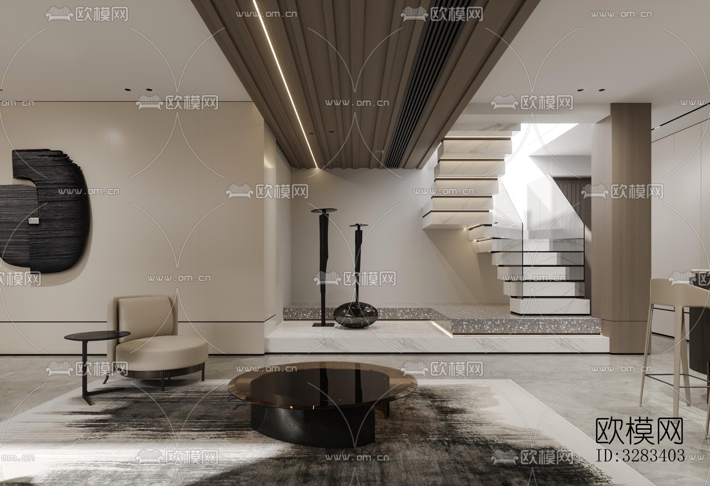 现代别墅效果图下载（渲染图4）