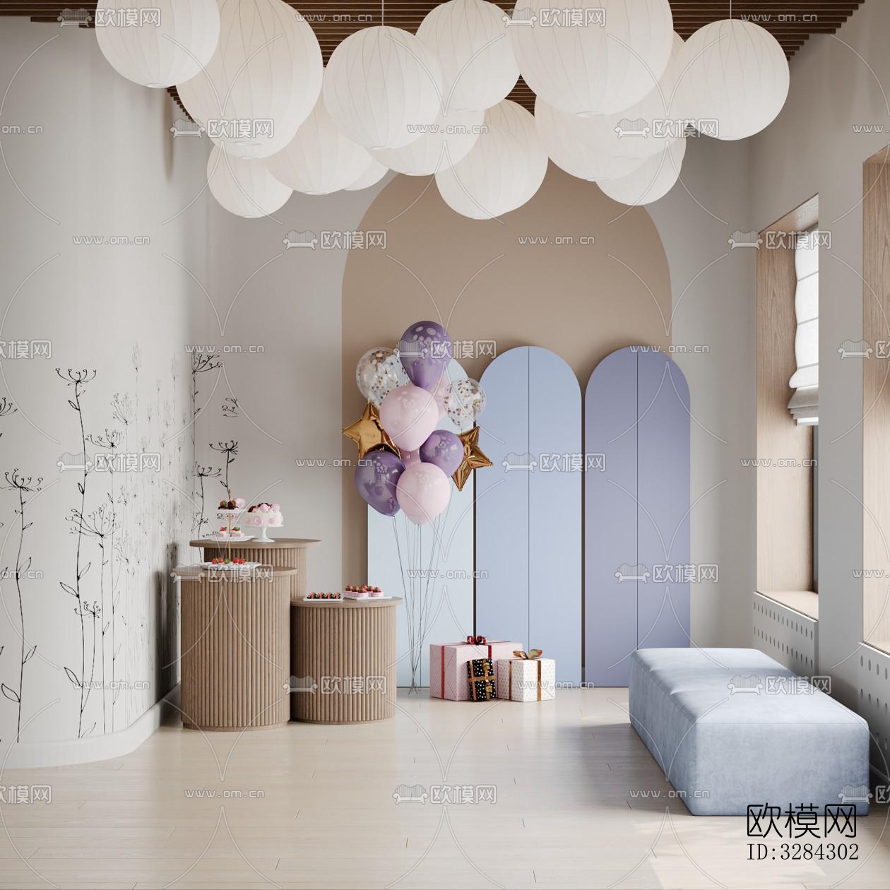 现代幼儿园效果图下载（渲染图17）