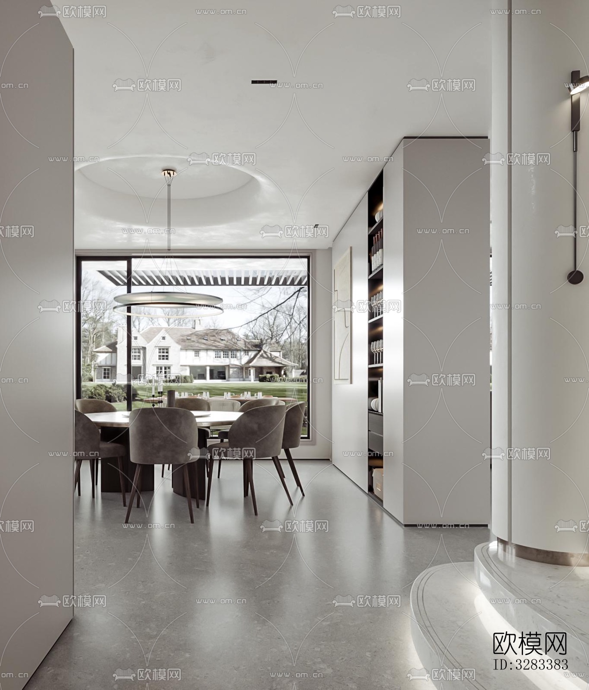 现代别墅效果图下载（渲染图8）