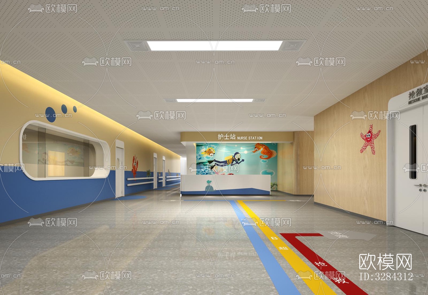 现代幼儿园效果图下载（渲染图11）