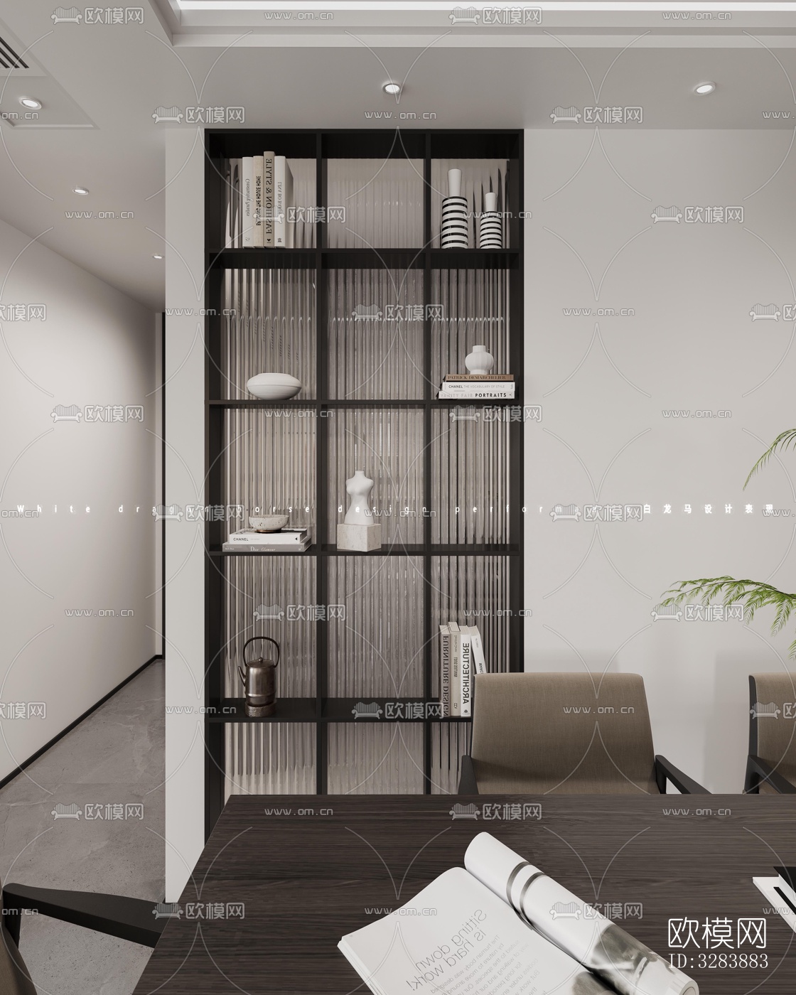 现代客餐厅效果图下载（渲染图5）