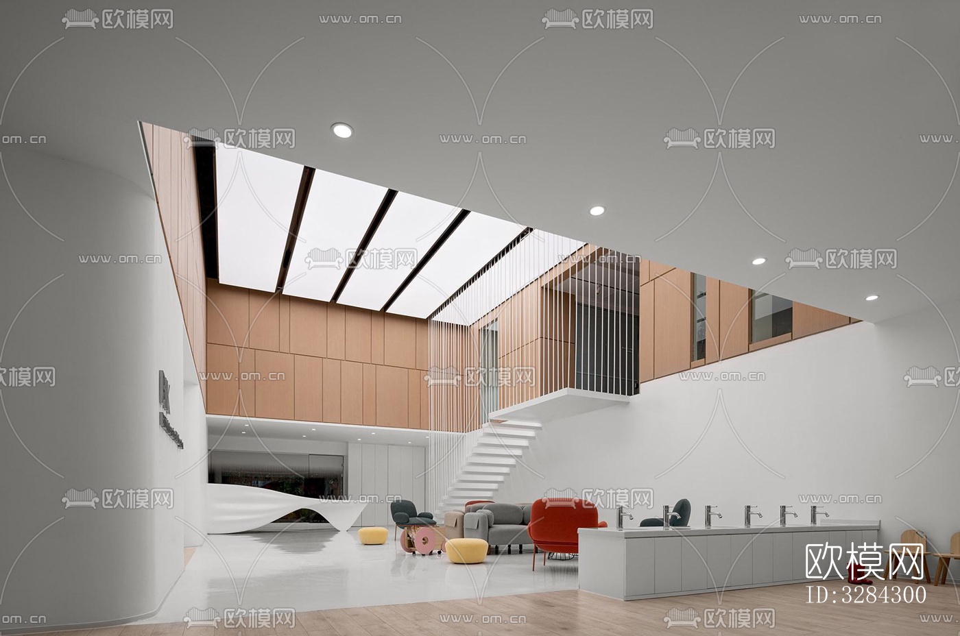 现代幼儿园效果图下载（渲染图14）