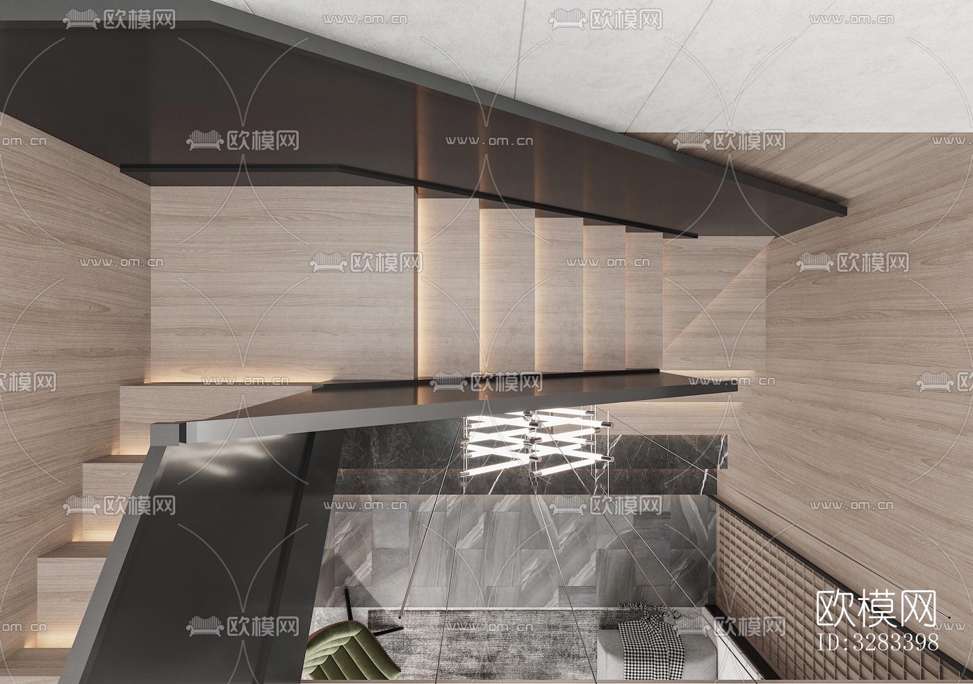 现代别墅效果图下载（渲染图12）