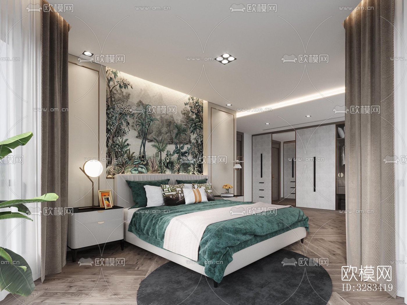 现代别墅效果图下载（渲染图3）