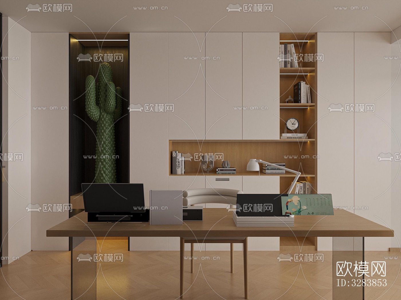 现代客餐厅效果图下载（渲染图3）