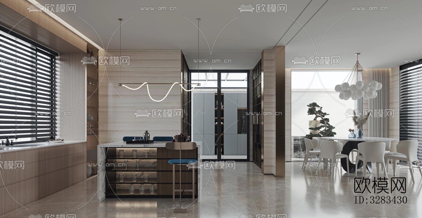 现代别墅效果图下载（渲染图4）