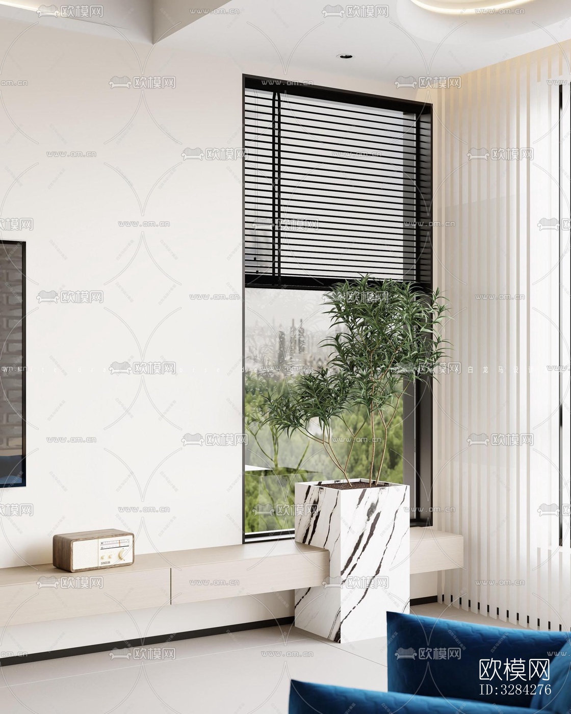 现代客餐厅效果图下载（渲染图5）