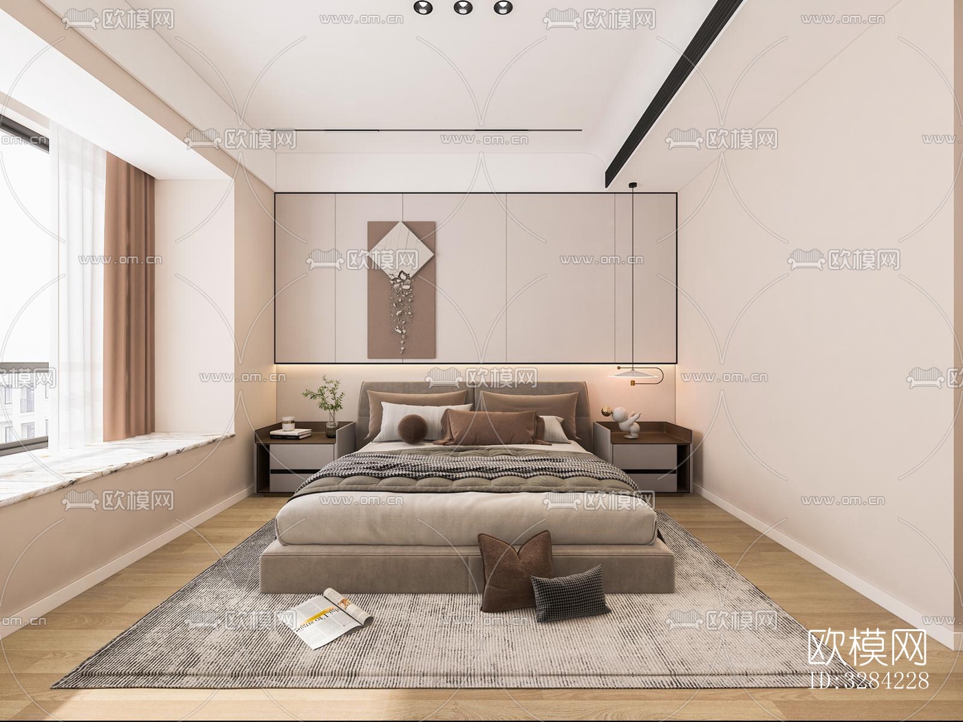 现代客餐厅效果图下载（渲染图8）