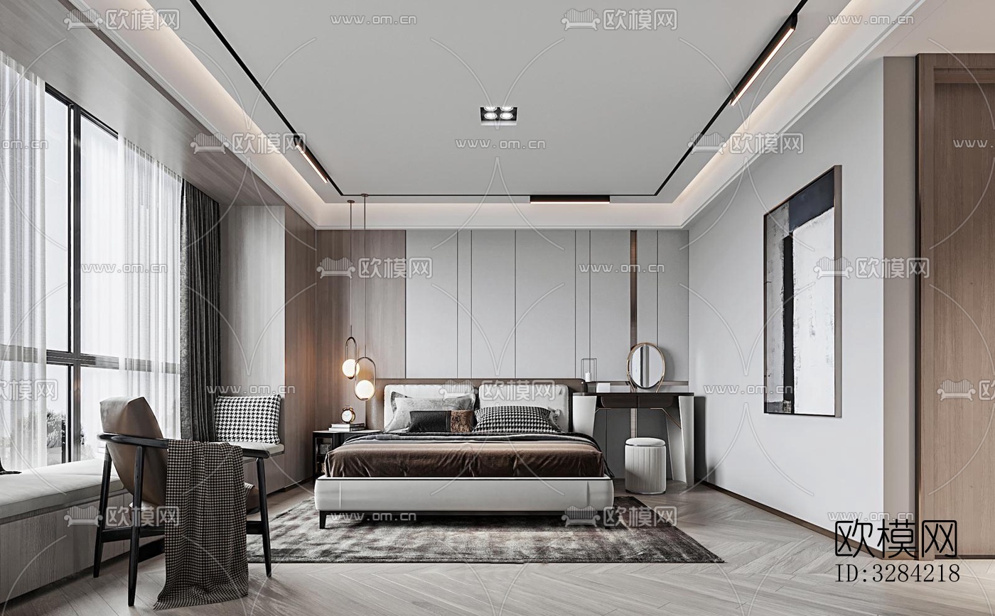 现代客餐厅效果图下载（渲染图9）