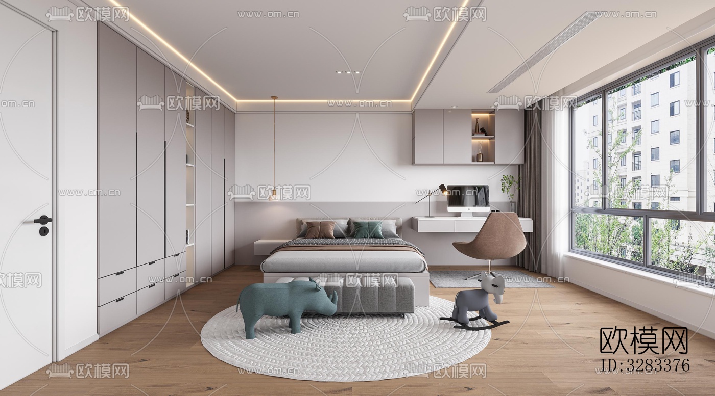 现代别墅效果图下载（渲染图7）