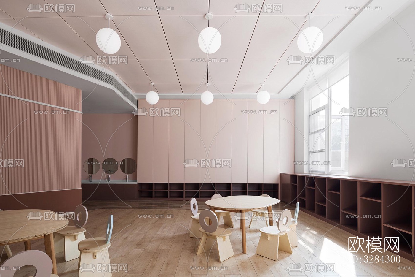 现代幼儿园效果图下载（渲染图10）