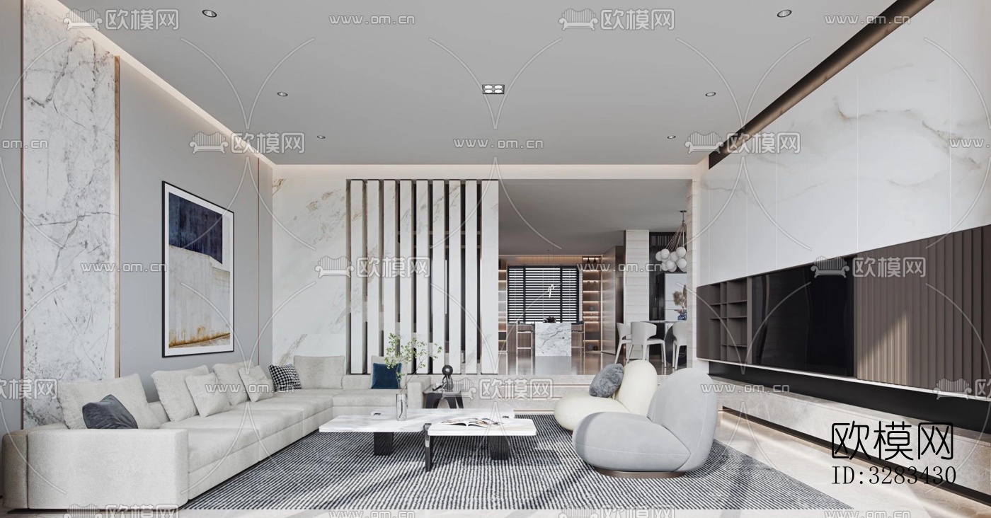 现代别墅效果图下载（渲染图2）