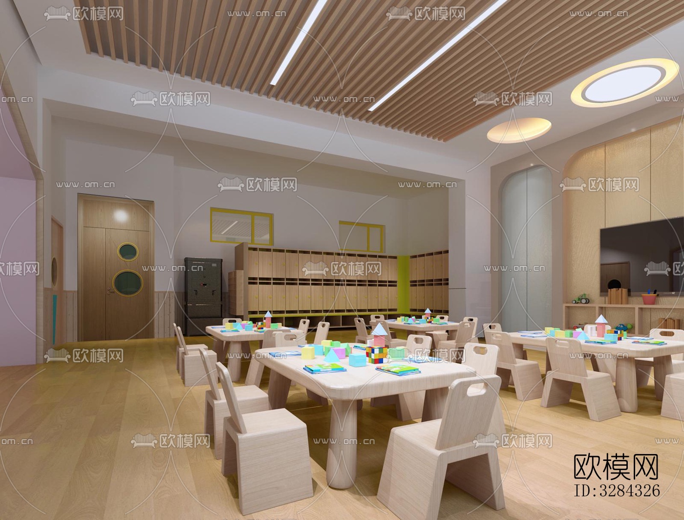 现代幼儿园效果图下载（渲染图13）