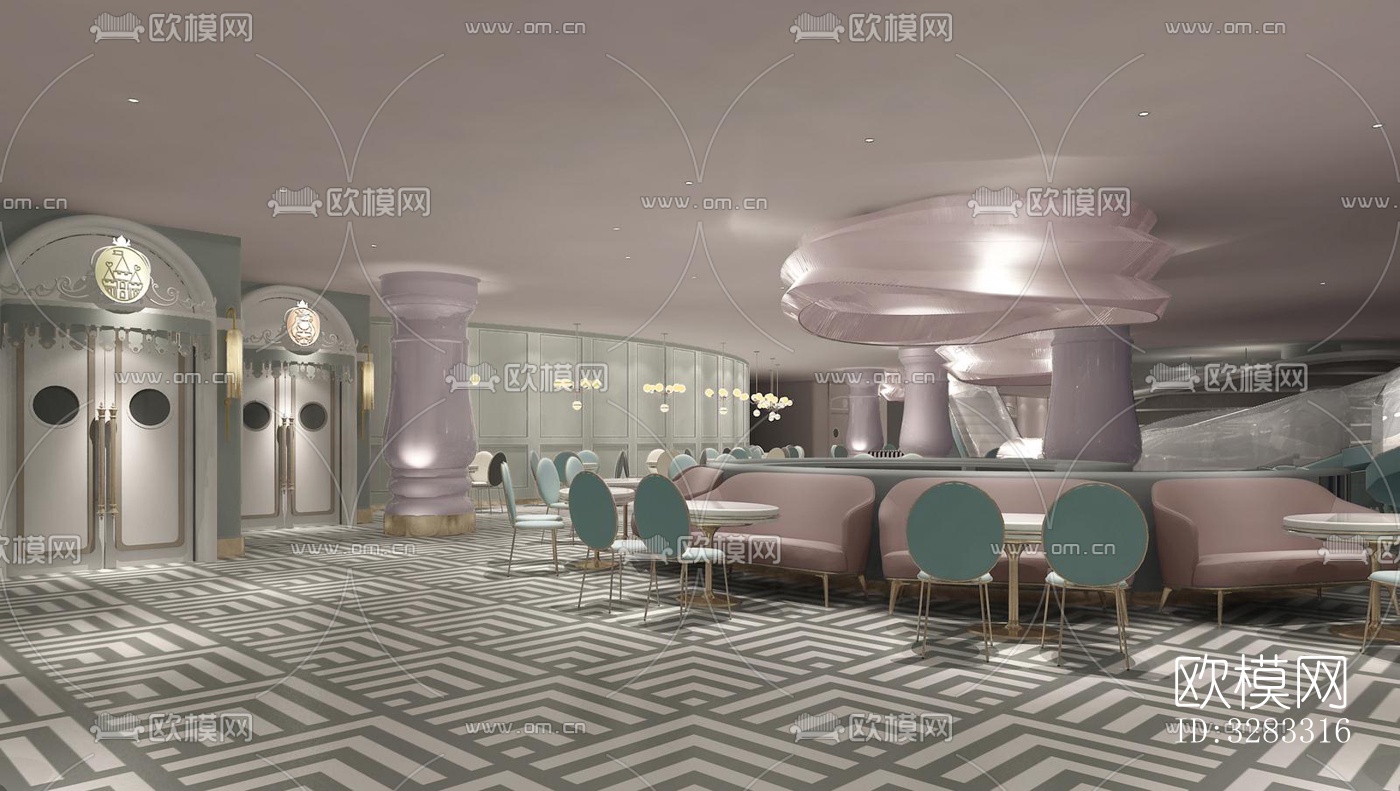 现代儿童游乐效果图下载（渲染图19）