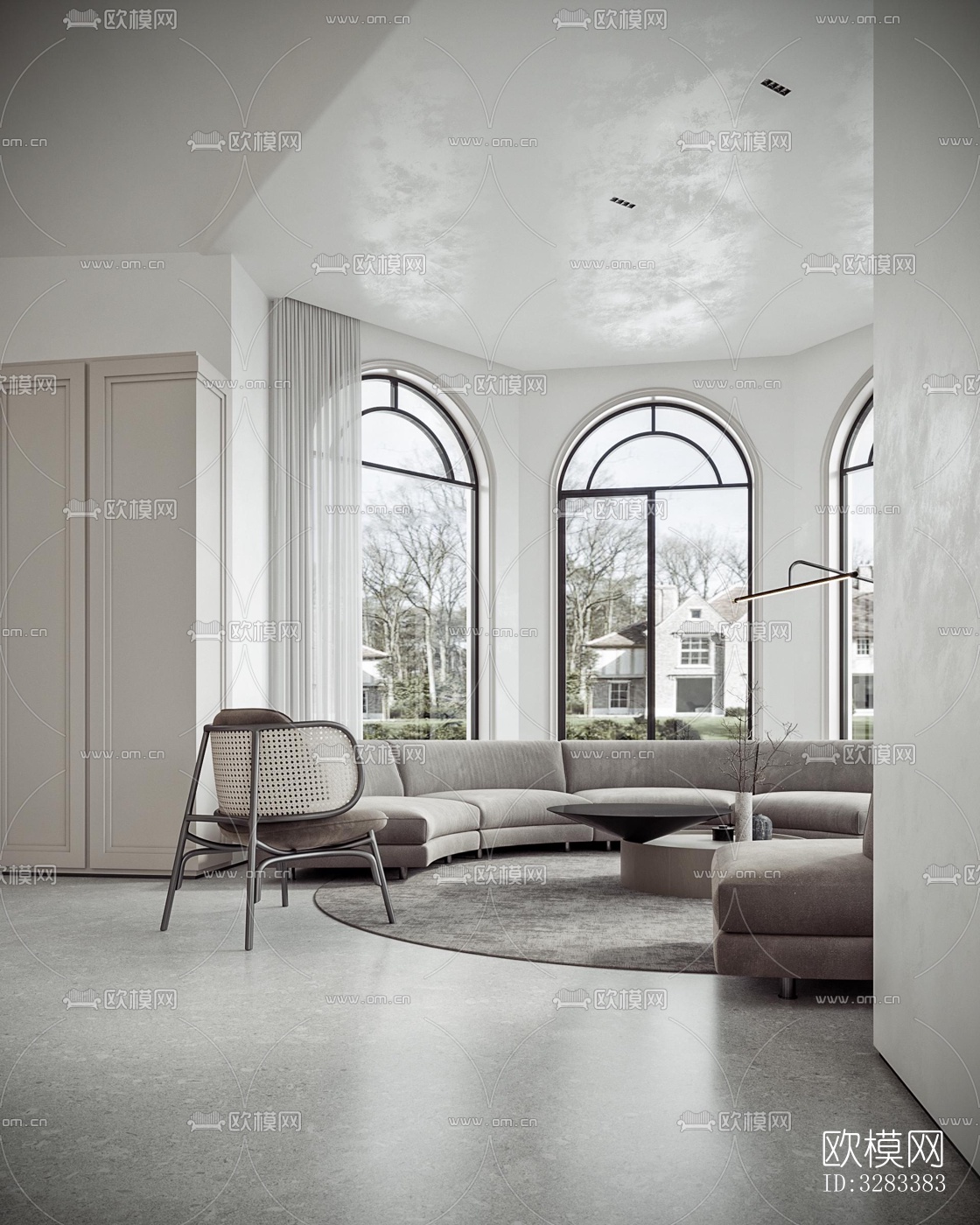 现代别墅效果图下载（渲染图9）