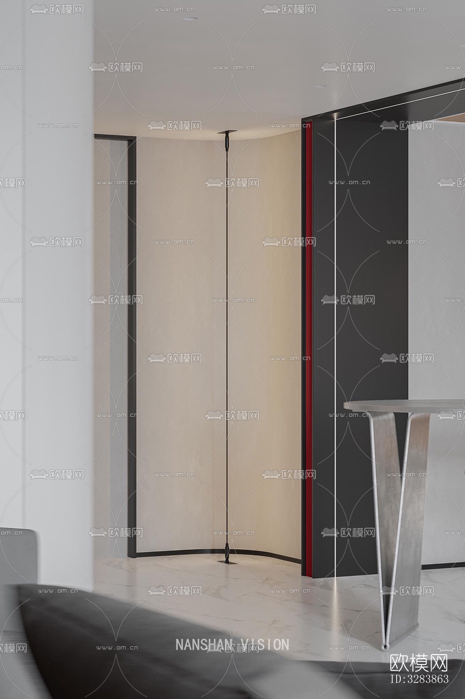 现代客餐厅效果图下载（渲染图10）