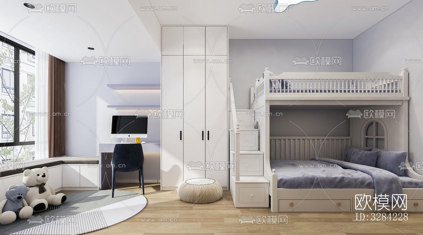 现代客餐厅效果图下载（渲染图10）