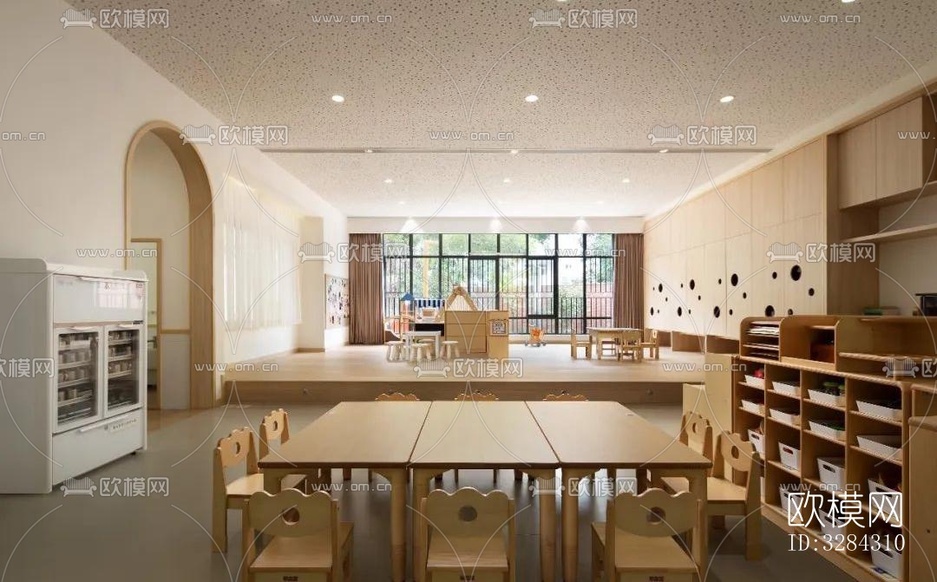 現(xiàn)代幼兒園效果圖下載(渲染圖3)
