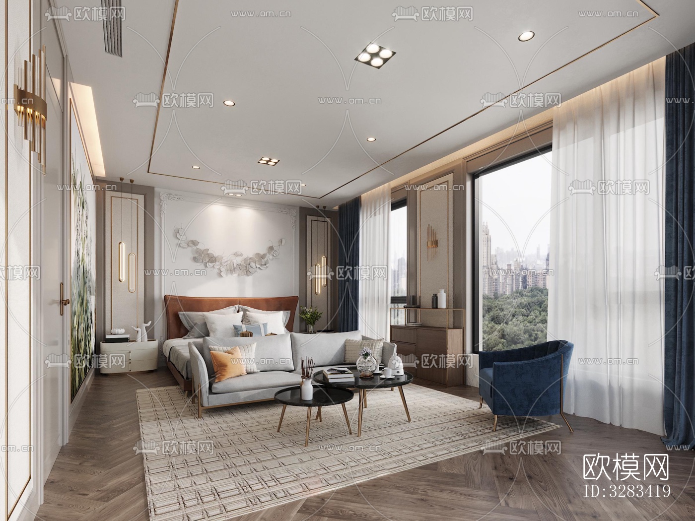 现代别墅效果图下载（渲染图1）