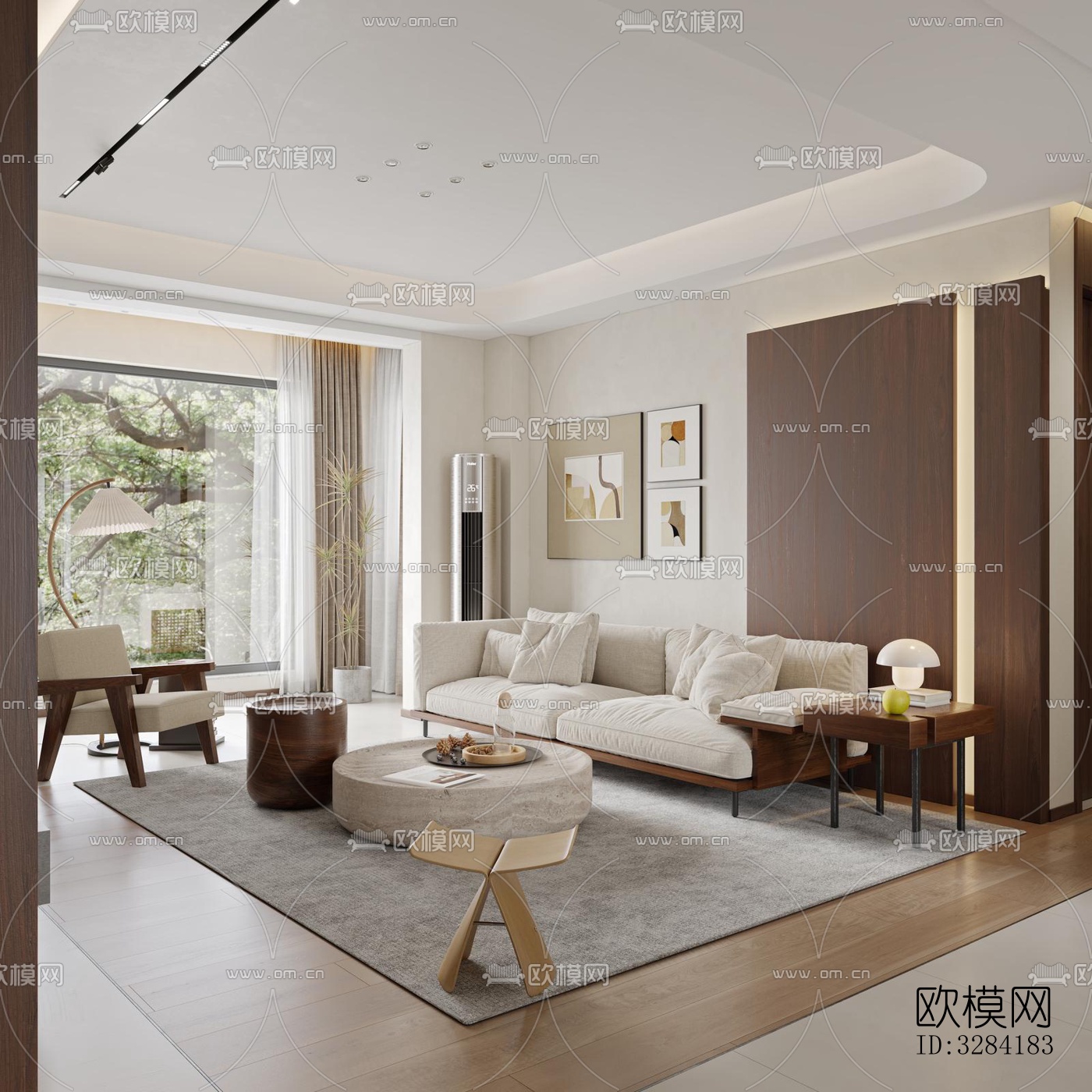 现代客餐厅效果图下载（渲染图14）