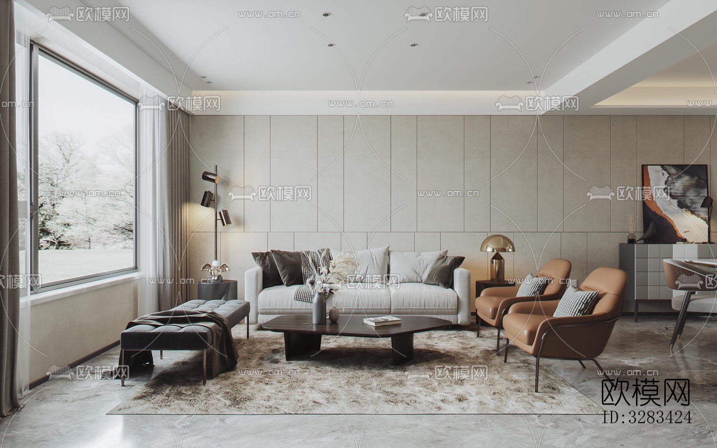 现代别墅效果图下载（渲染图14）