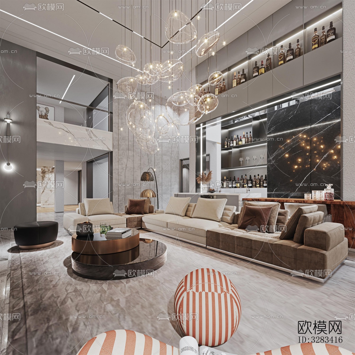 现代别墅效果图下载（渲染图11）