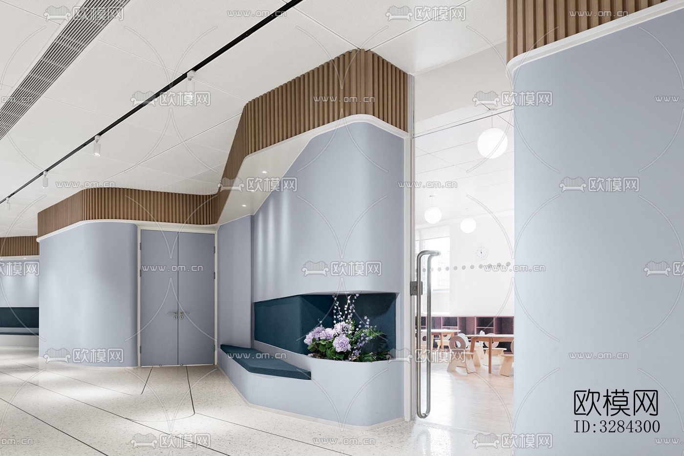 现代幼儿园效果图下载（渲染图5）