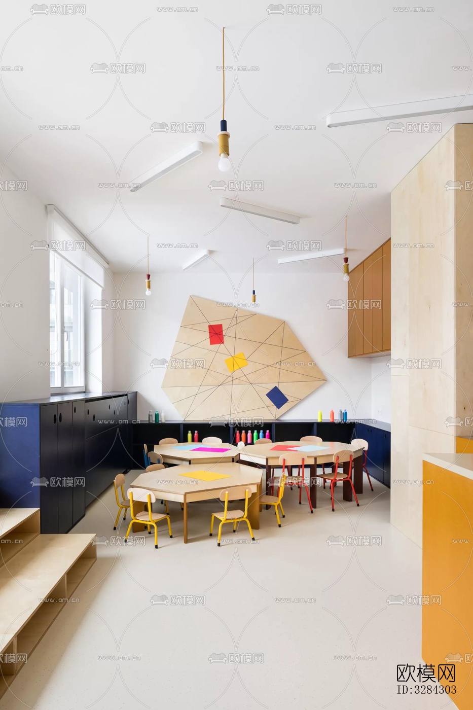 现代幼儿园效果图下载（渲染图7）