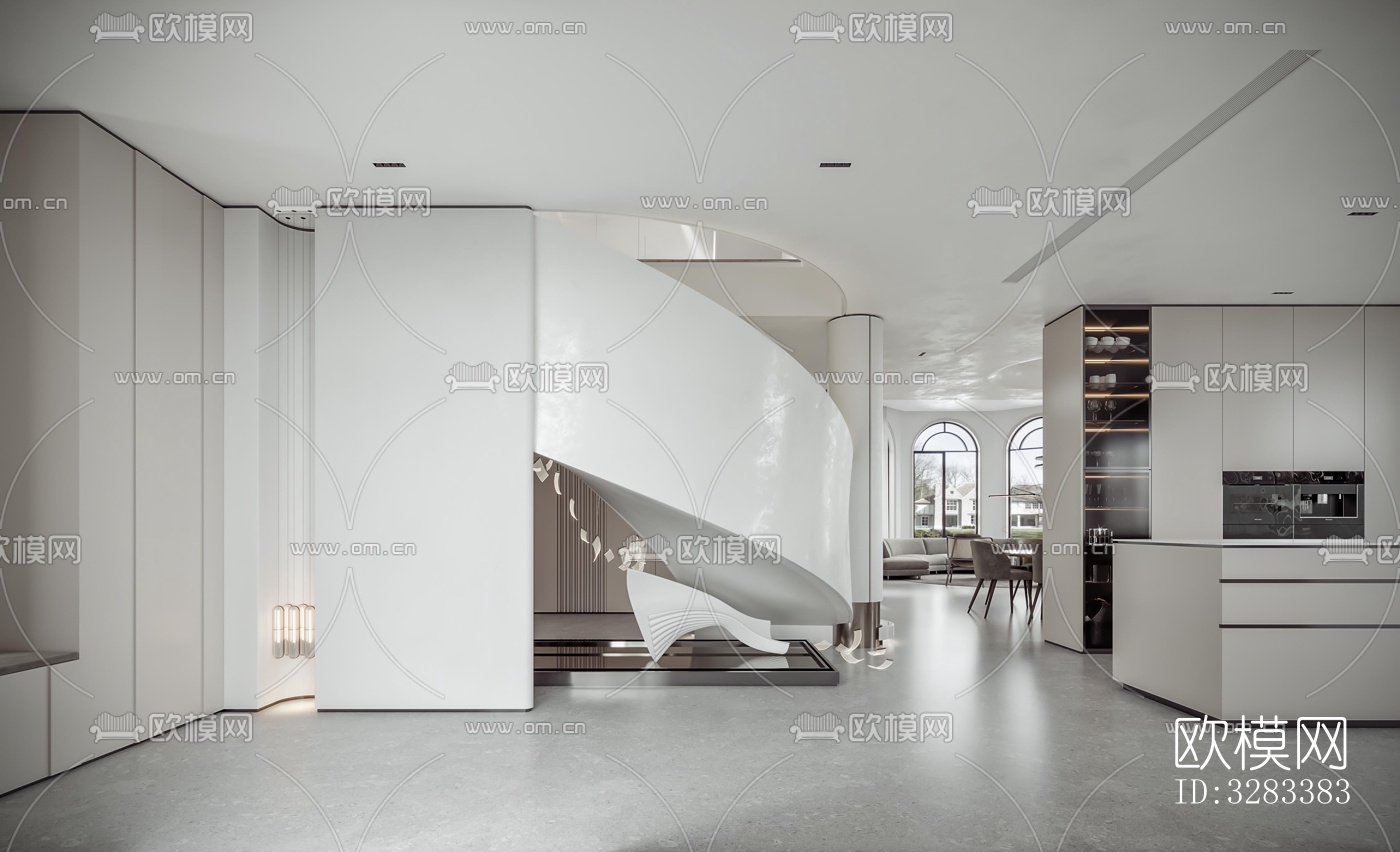 现代别墅效果图下载（渲染图15）